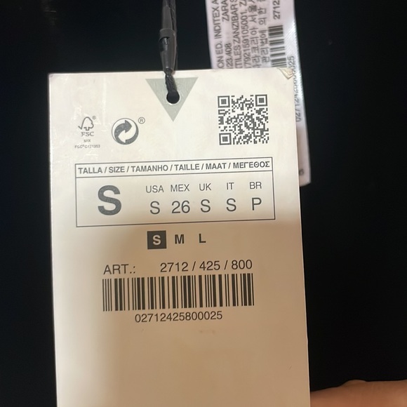 Zara black velvet leggings - Picture 11 of 11